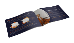 The resident guide to heating document folded open to the page on maintaining your radiators.