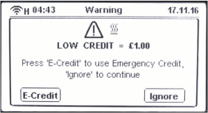 Secure Pipit emergency credit